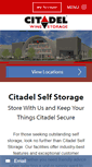 Mobile Screenshot of citadelselfstorage.com