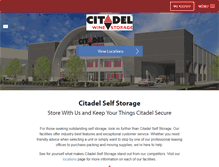 Tablet Screenshot of citadelselfstorage.com